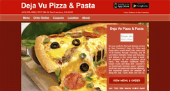 Desktop Screenshot of dejavupizzapasta.com